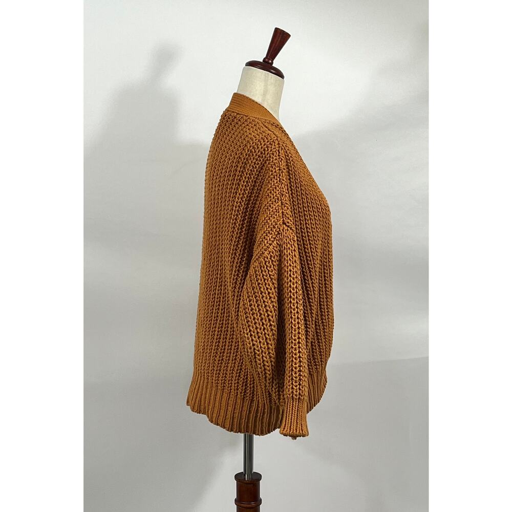 BABAA Sz OS S M L Cardigan No 18 Mi Tierra Rust Burnt Orange Cotton - Picture 7 of 12